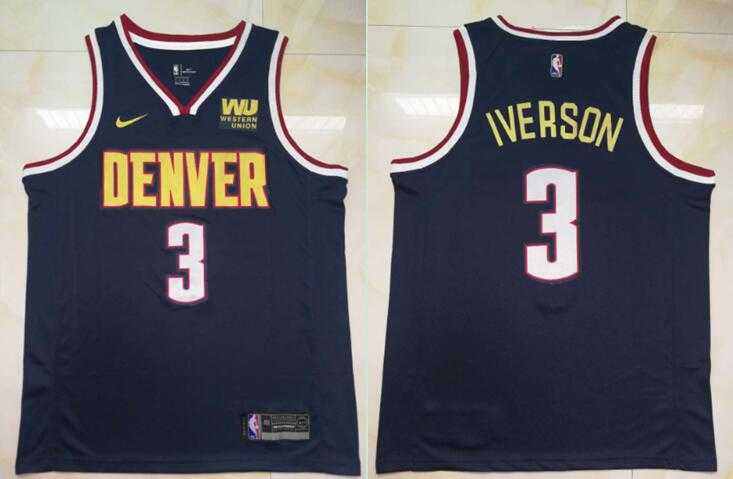 Nuggets 3 Allen Iverson Navy Nike Swingman Jersey,We sell and wholesale Nuggets 3 Allen Iverson Navy Nike Swingman Jersey on line form chian!